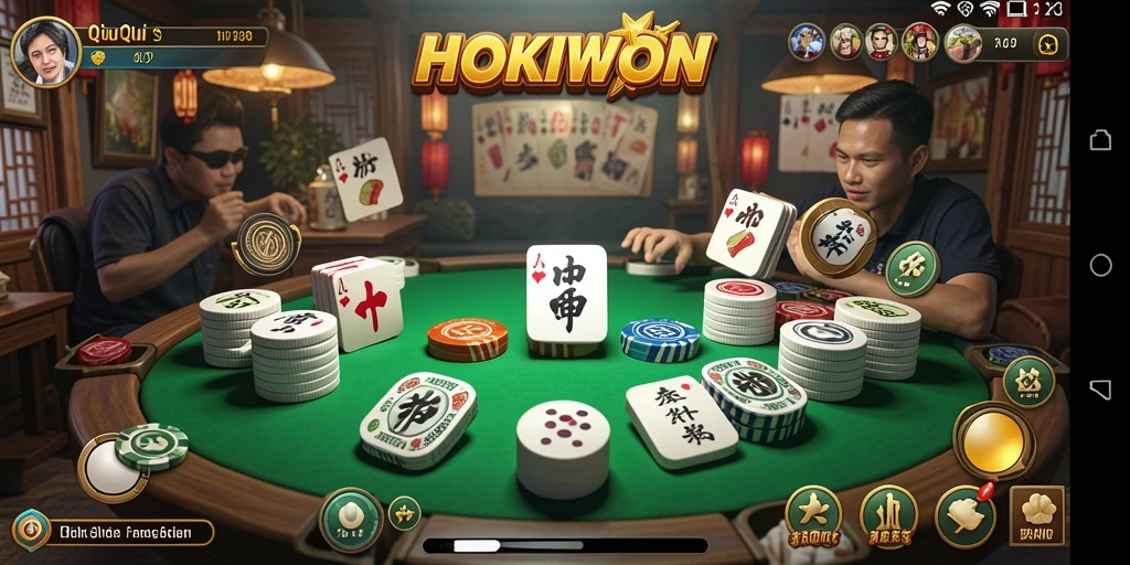 Tampilan gameplay HOKIWON yang seru dan menantang.