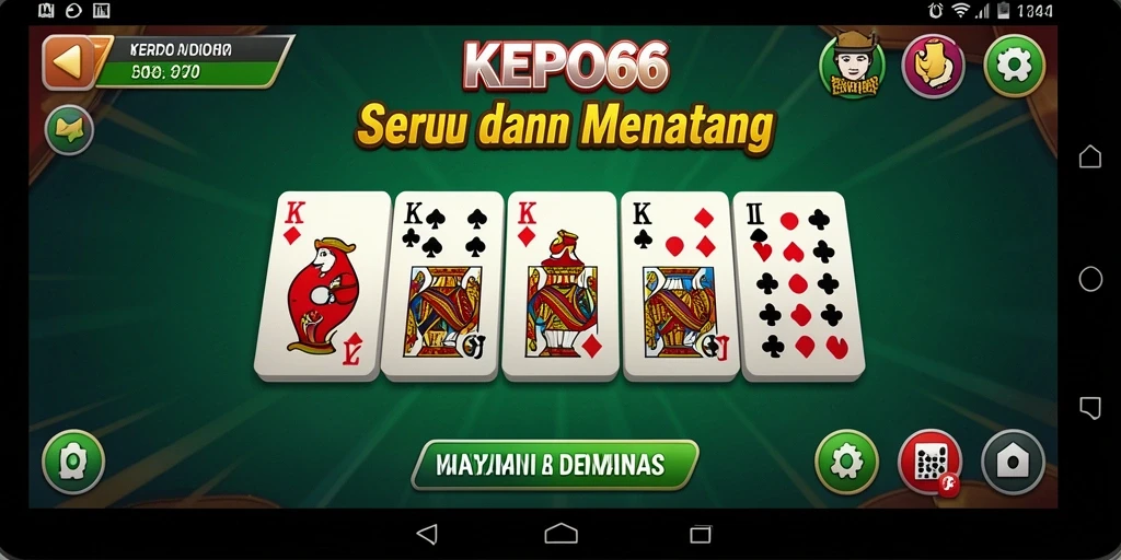 Screenshot gameplay KEPO66 menampilkan momen seru bermain Domino.