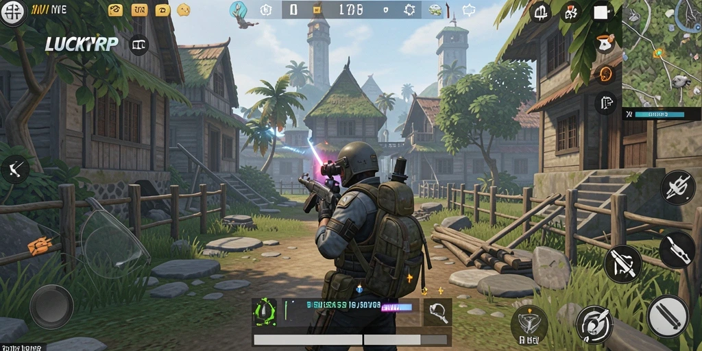 Tampilan gameplay LUCKYRP dengan grafis yang menarik dan interaksi mendalam.