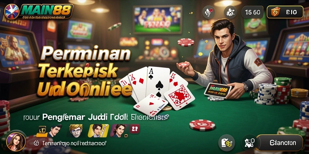 Tampilan menarik dari gameplay Poker di MAIN88.
