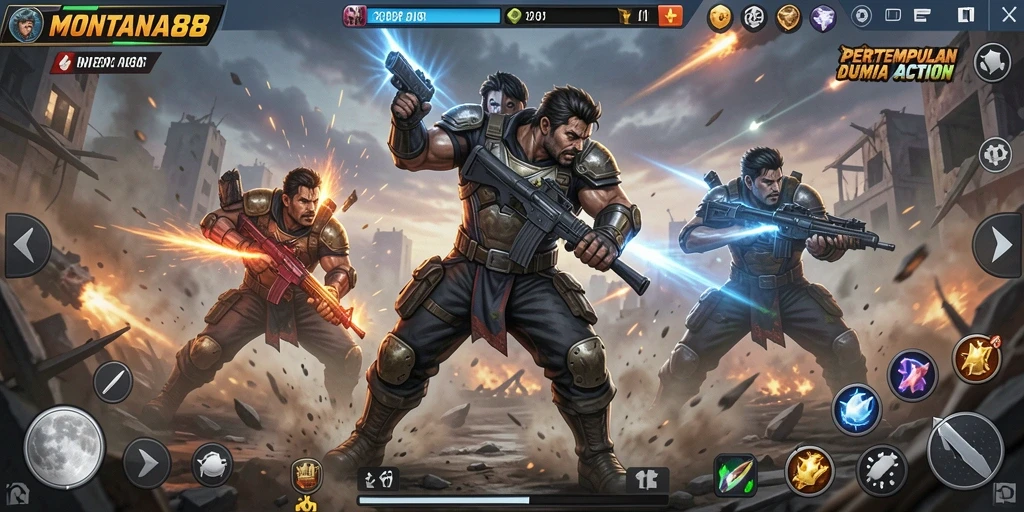Tampilan menarik dari gameplay MONTANA88 yang intens dan seru.