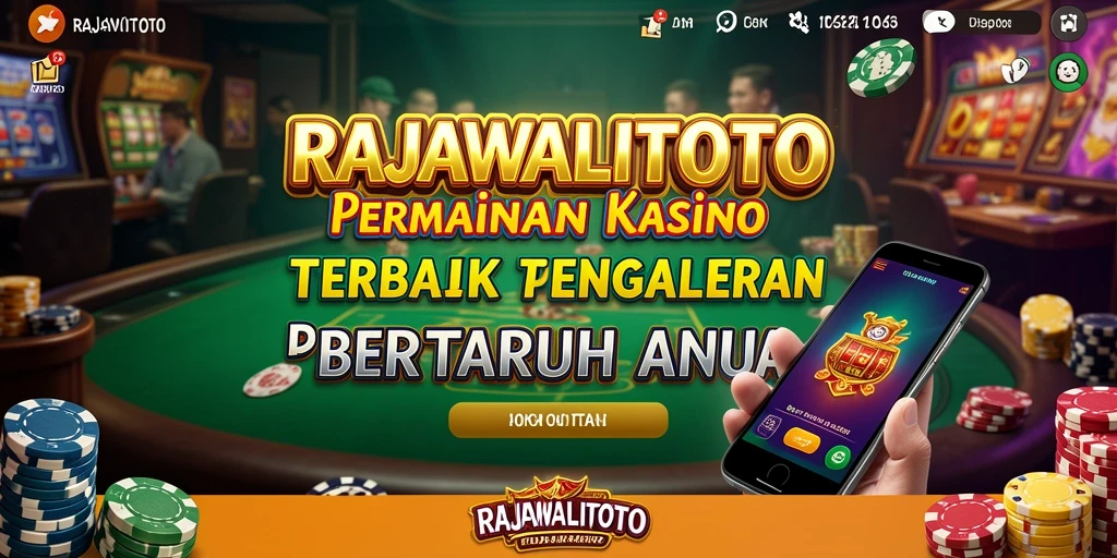 Screenshot RAJAWALITOTO menampilkan pengalaman bermain Kasino yang seru dan interaktif.