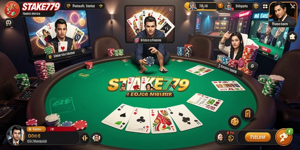 Tampilan menarik dari gameplay STAKE779 yang penuh aksi poker.